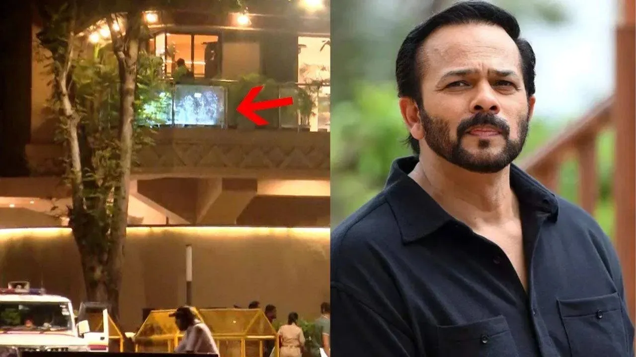 Rohit Shetty House Outside Firing