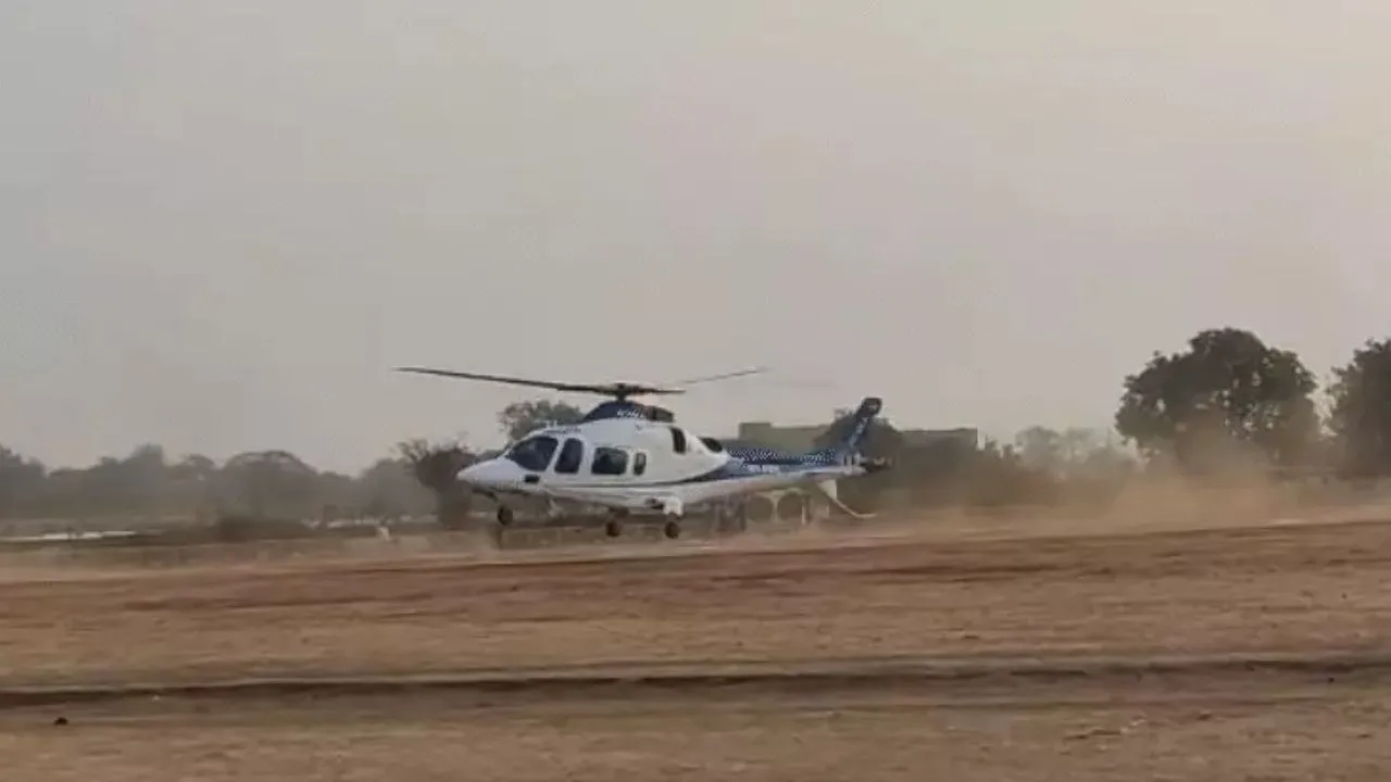 CM mohan Yadav Helicopter