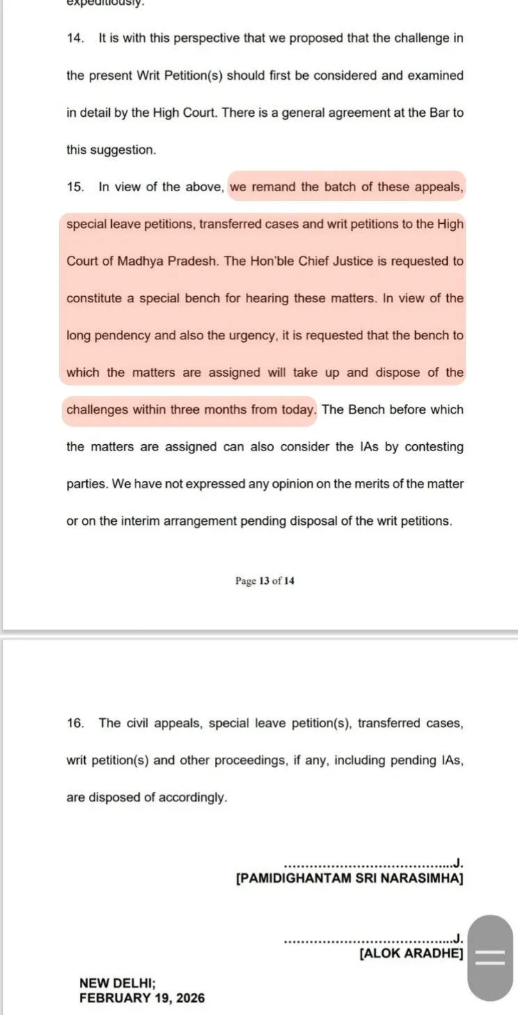 MP 27 percent OBC Reservation Case news