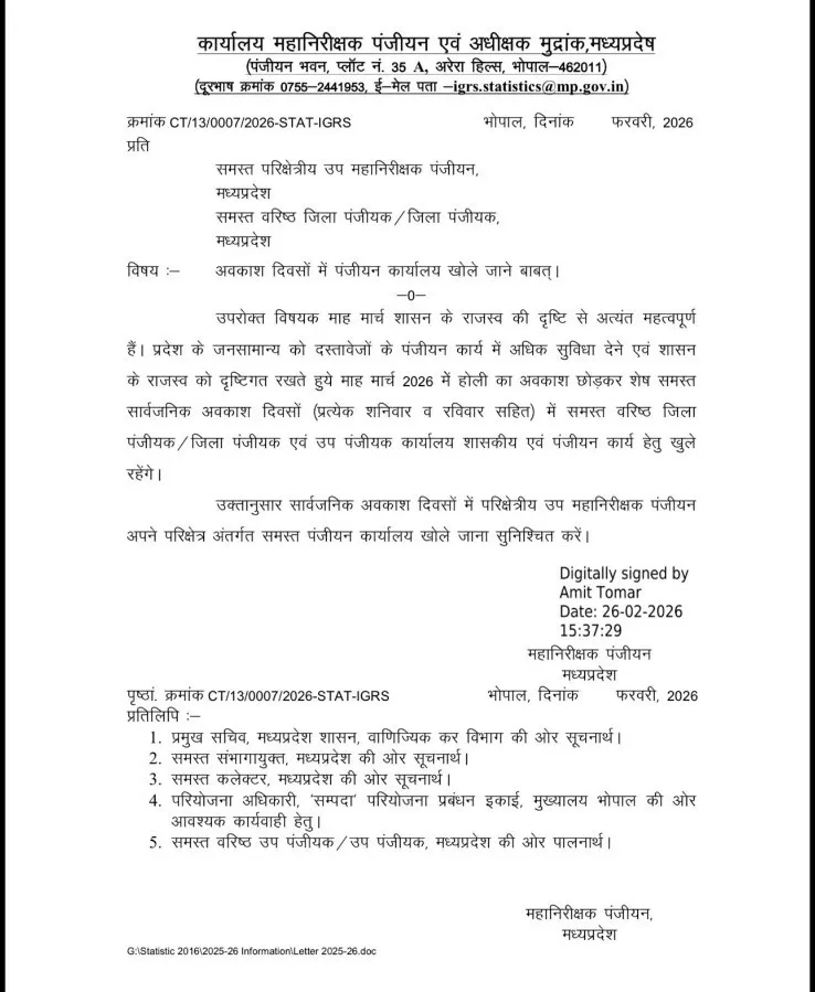 Bhopal Property Registry Update