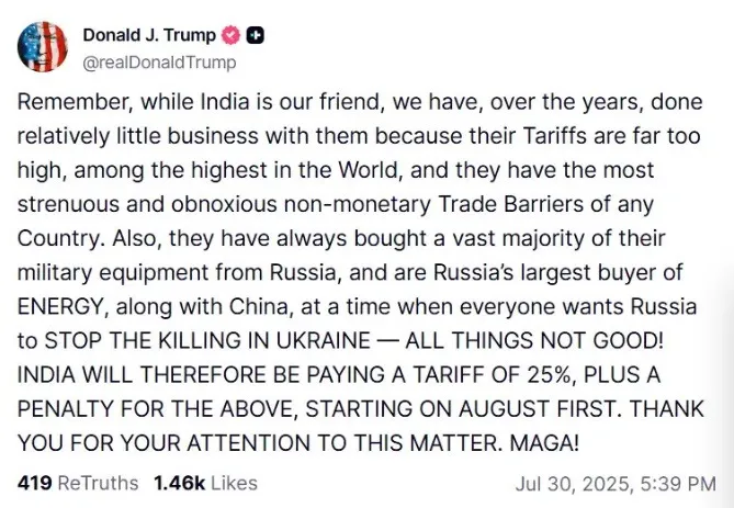 Trump post 1