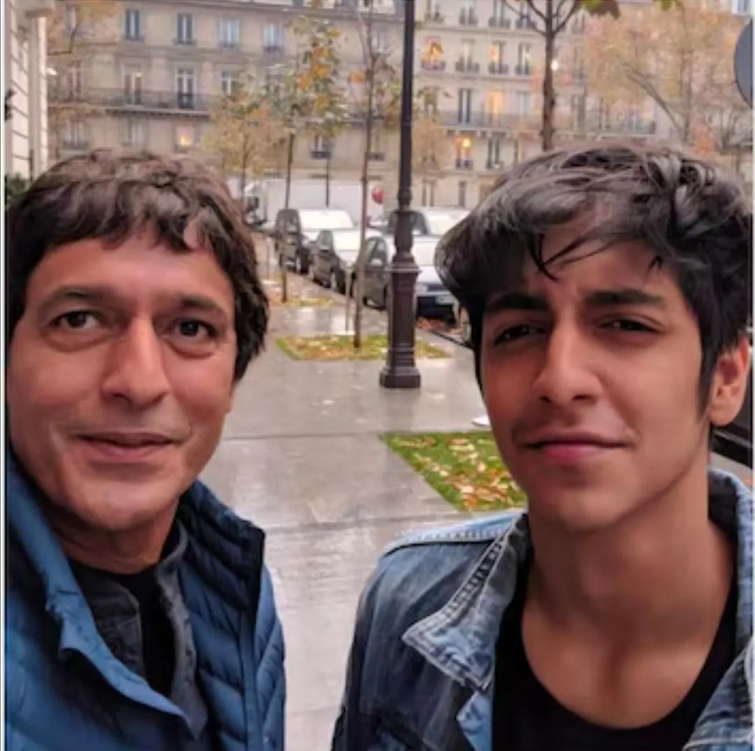 Chunky Panday with Ahaan Panday