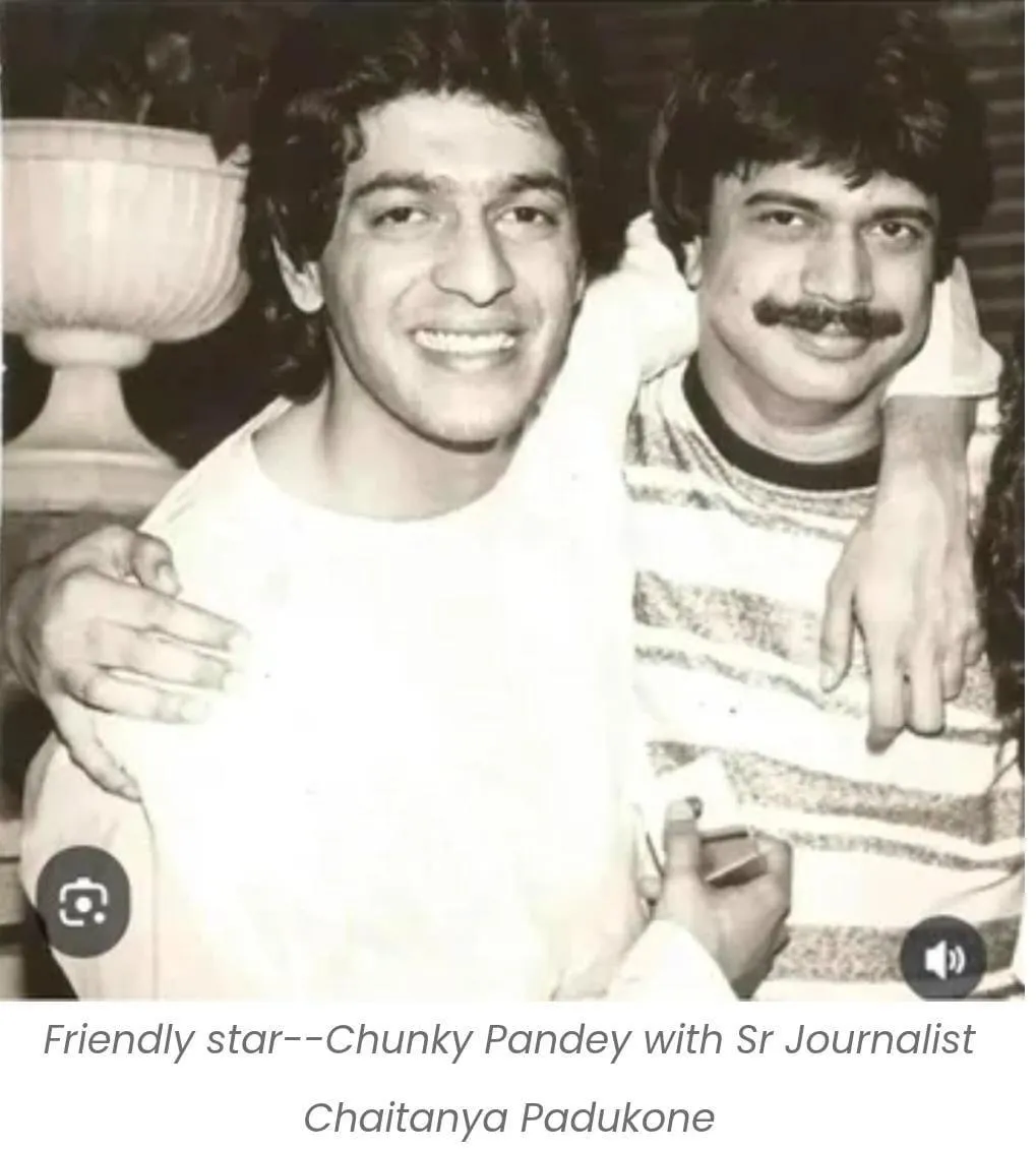 Chunky Panday with Chaitanya Padukone--flashback memories