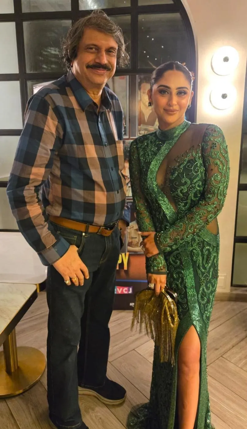 Film and TV star Krystle Dsouza with Chaitanya Padukone