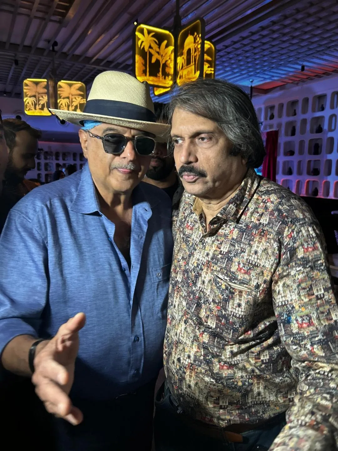 Boney Kapoor with sr journalist Chaitanya Padukone