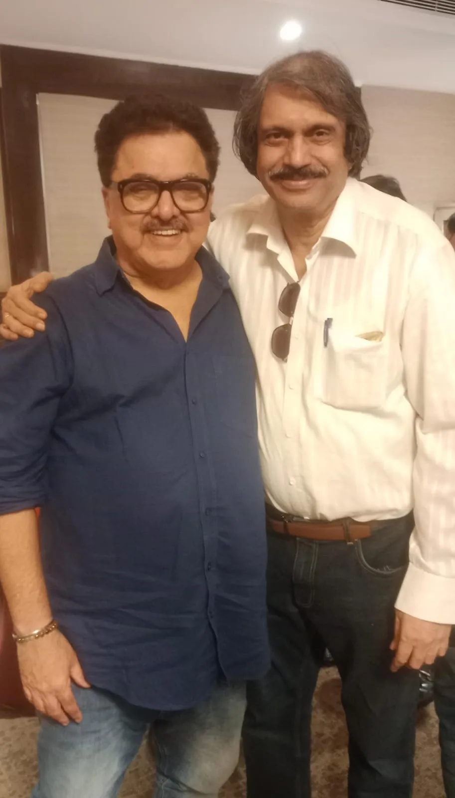 Film-maker social-activist Ashoke Pandit with sr journalist Chaitanya Padukone