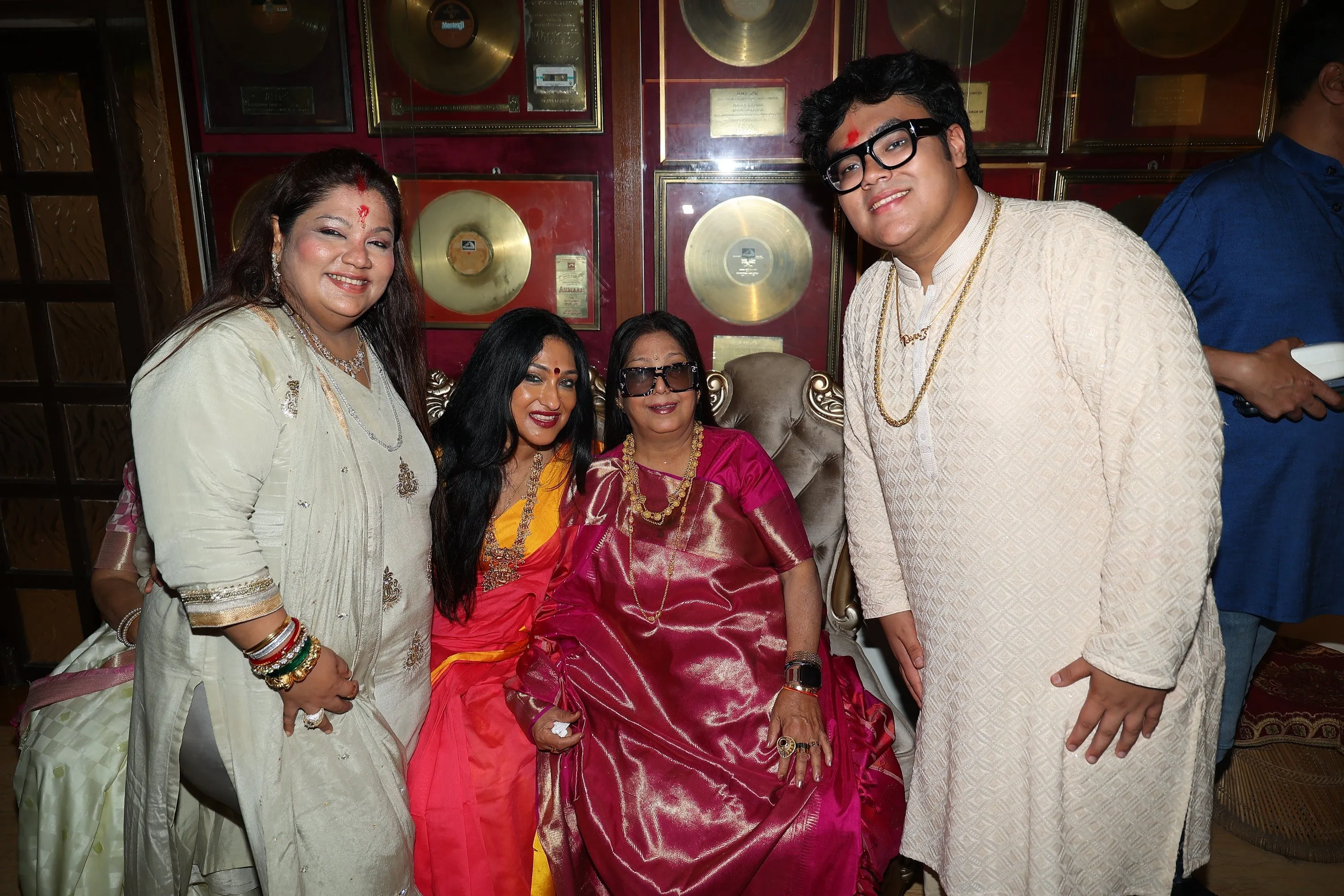 Reema Lahiri with Rituparna Sengupta, Chitrakshi Lahiri and  Rego B