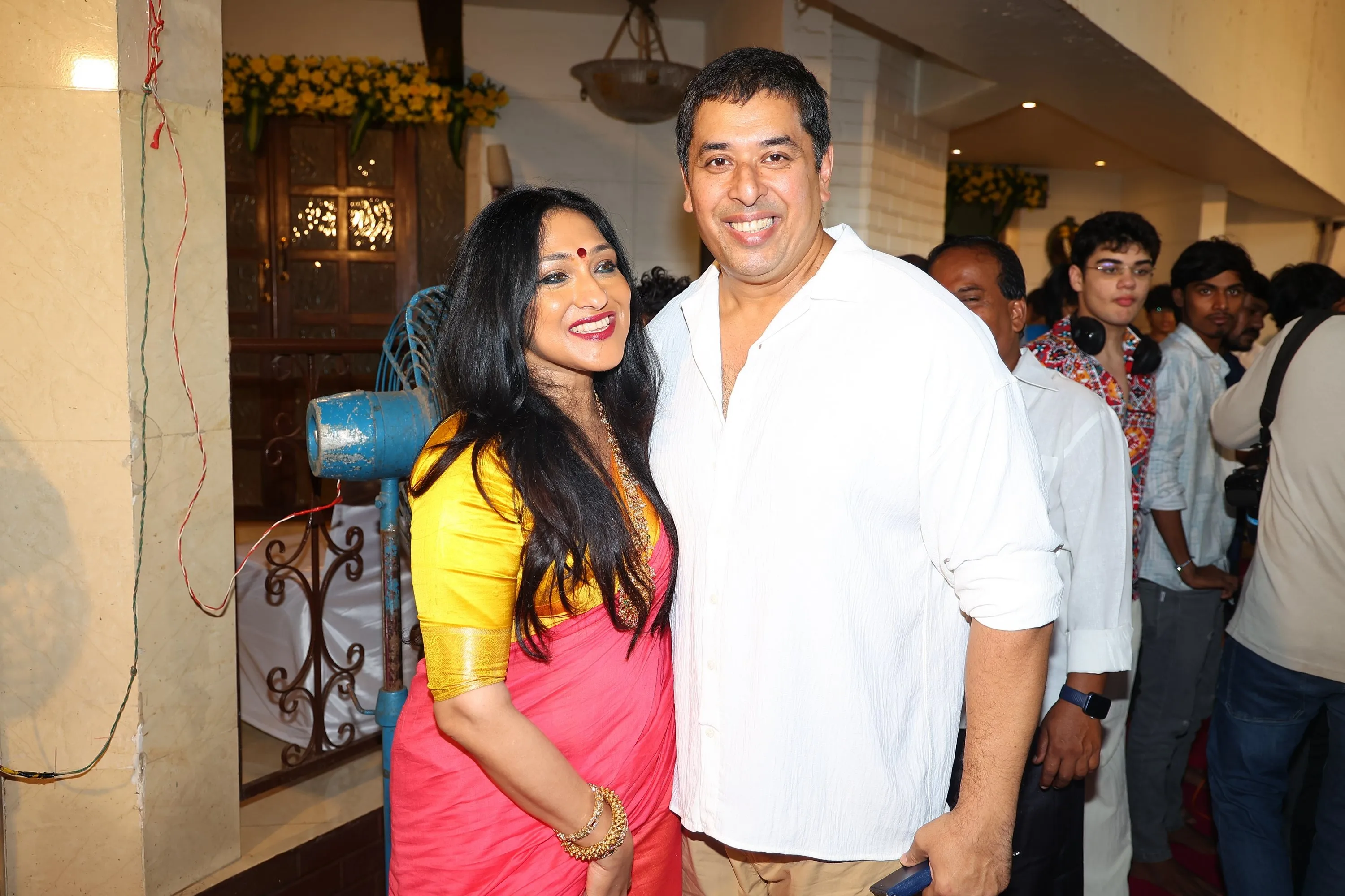 Rituparna  Sengupta with Samrat Mukherjee