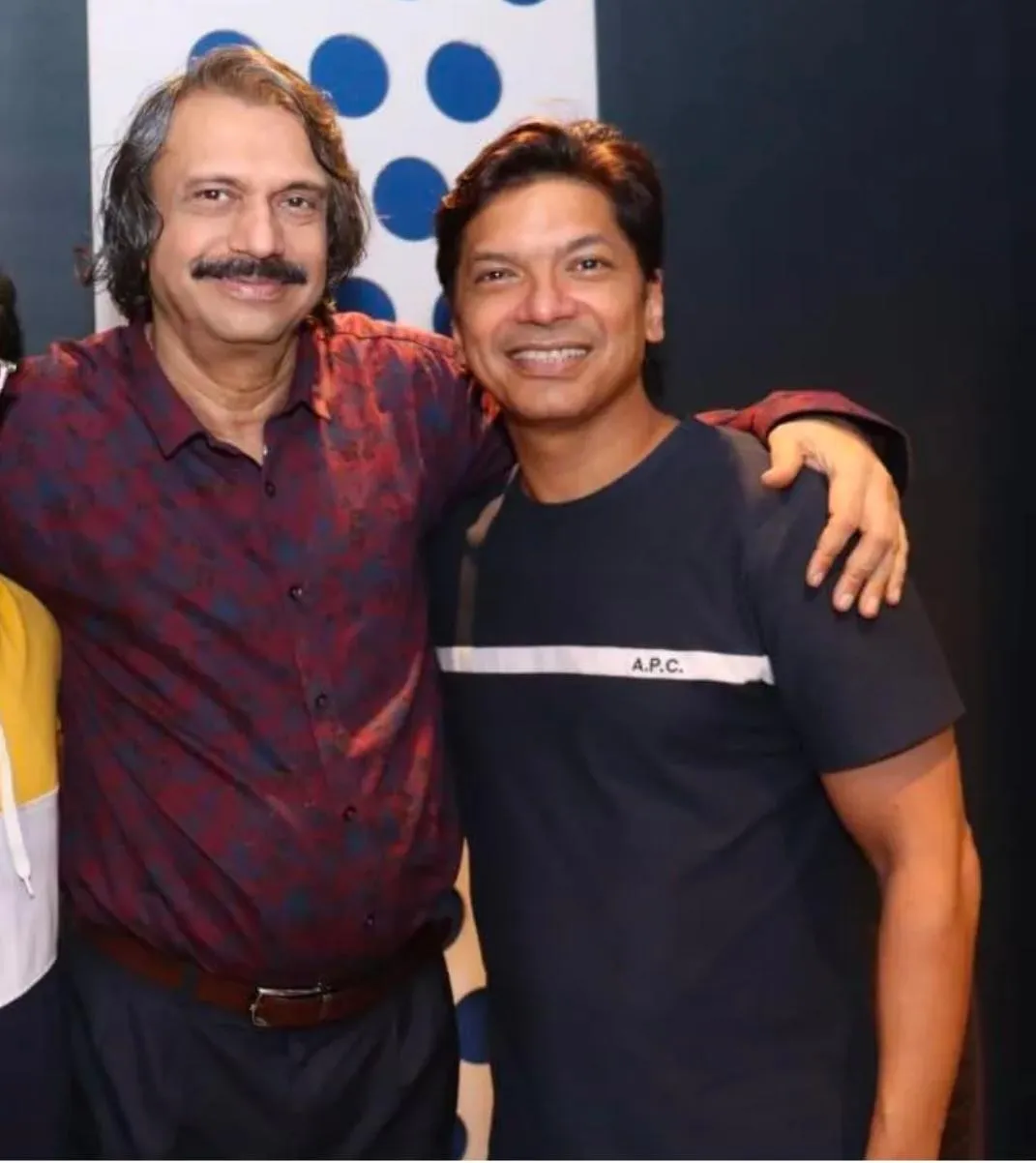 Singer Shaan ( right) with sr.journalist Chaitanya Padukone