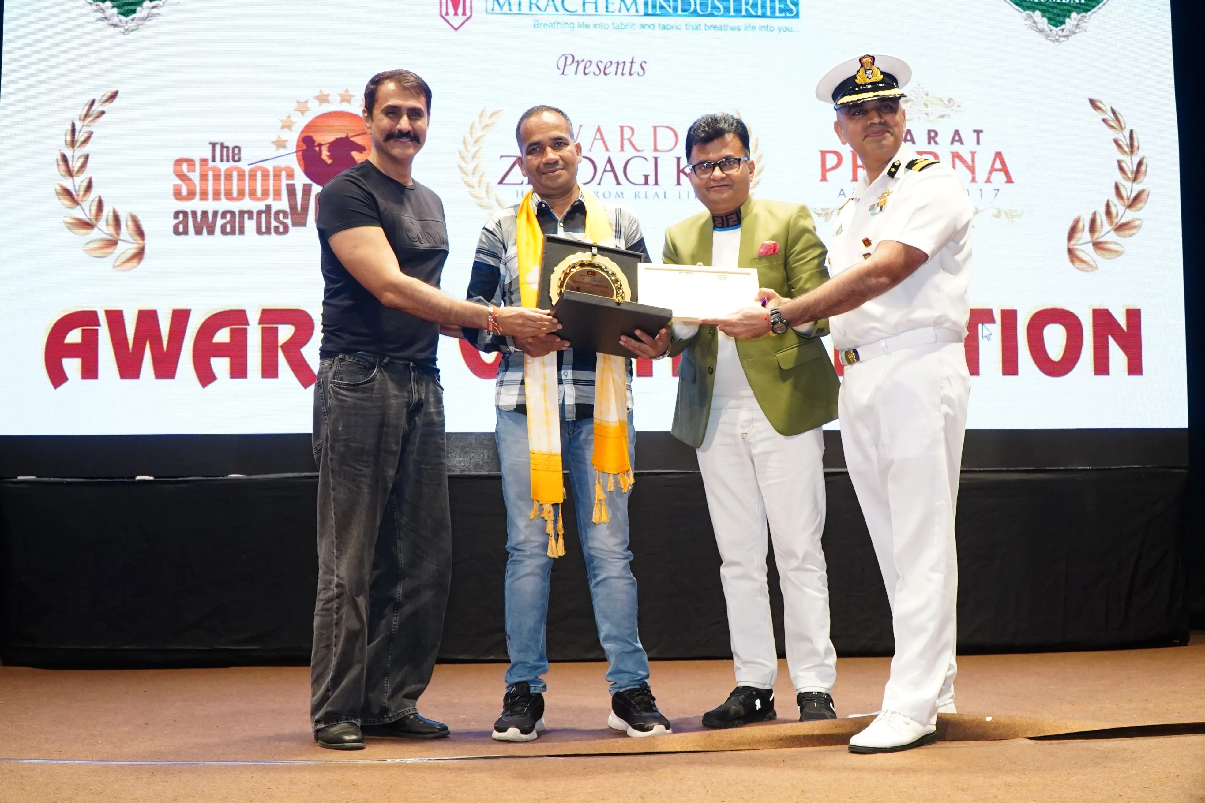 Mumbai's Aquaman-Nazim Sheikh awarded at the Ample Missiion Awards of Inspiration 2025