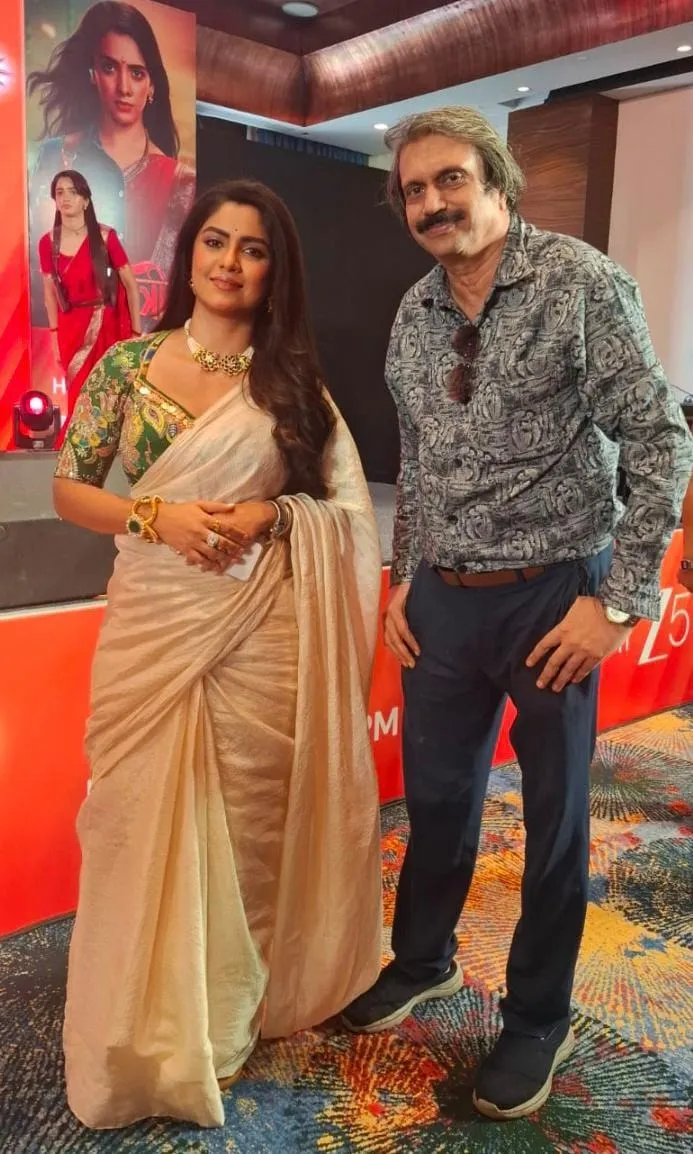 TV star Sayantani Ghosh with sr journalist Chaitanya Padukone