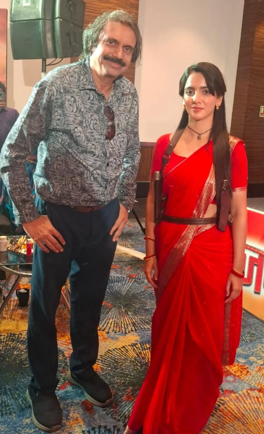 TV star Sonakshi Batra with sr journalist Chaitanya Padukone