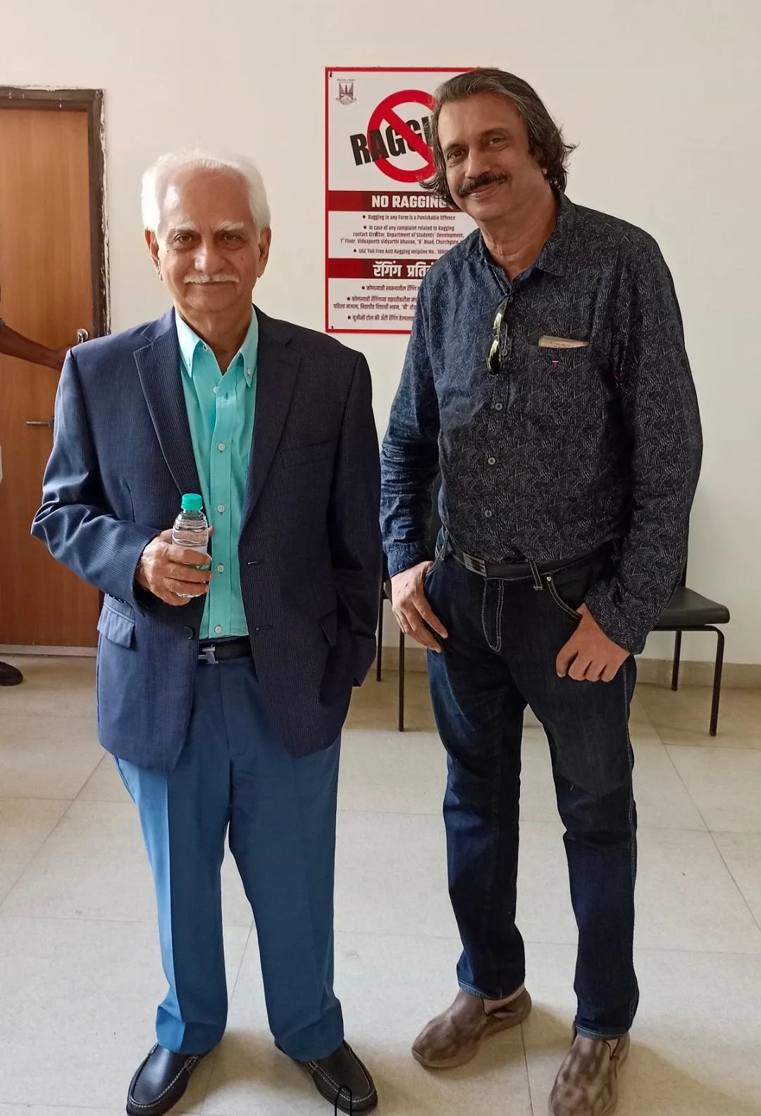 Ramesh Sippy with sr film journalist Chaitanya Padukone