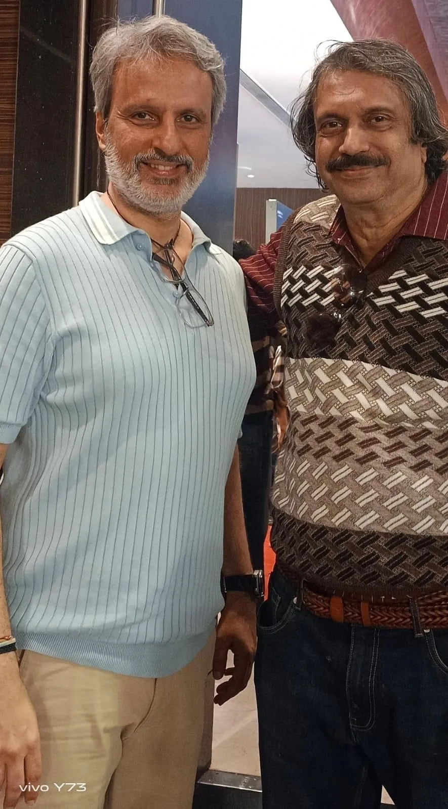 Eminent Distributor Anil Thadani ( husband of Raveena Tandon) with journalist Chaitanya  Padukone