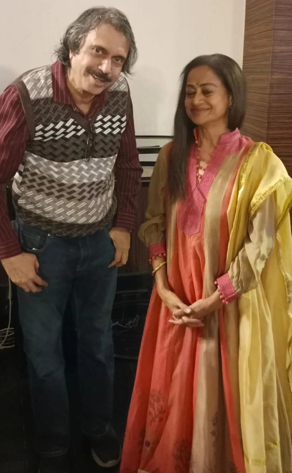 The Rajasaab--Zarina Wahab (right) with Chaitanya Padukone
