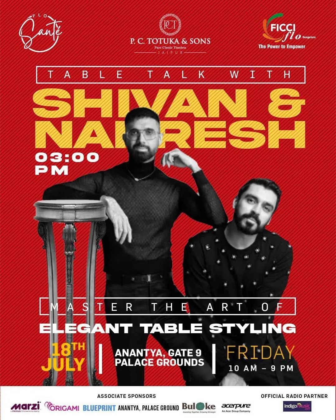 Shivan Narresh to Host Couture on the Table Workshop