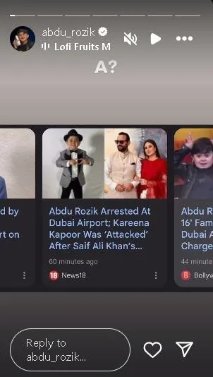 Abdu Rozik arrest ig