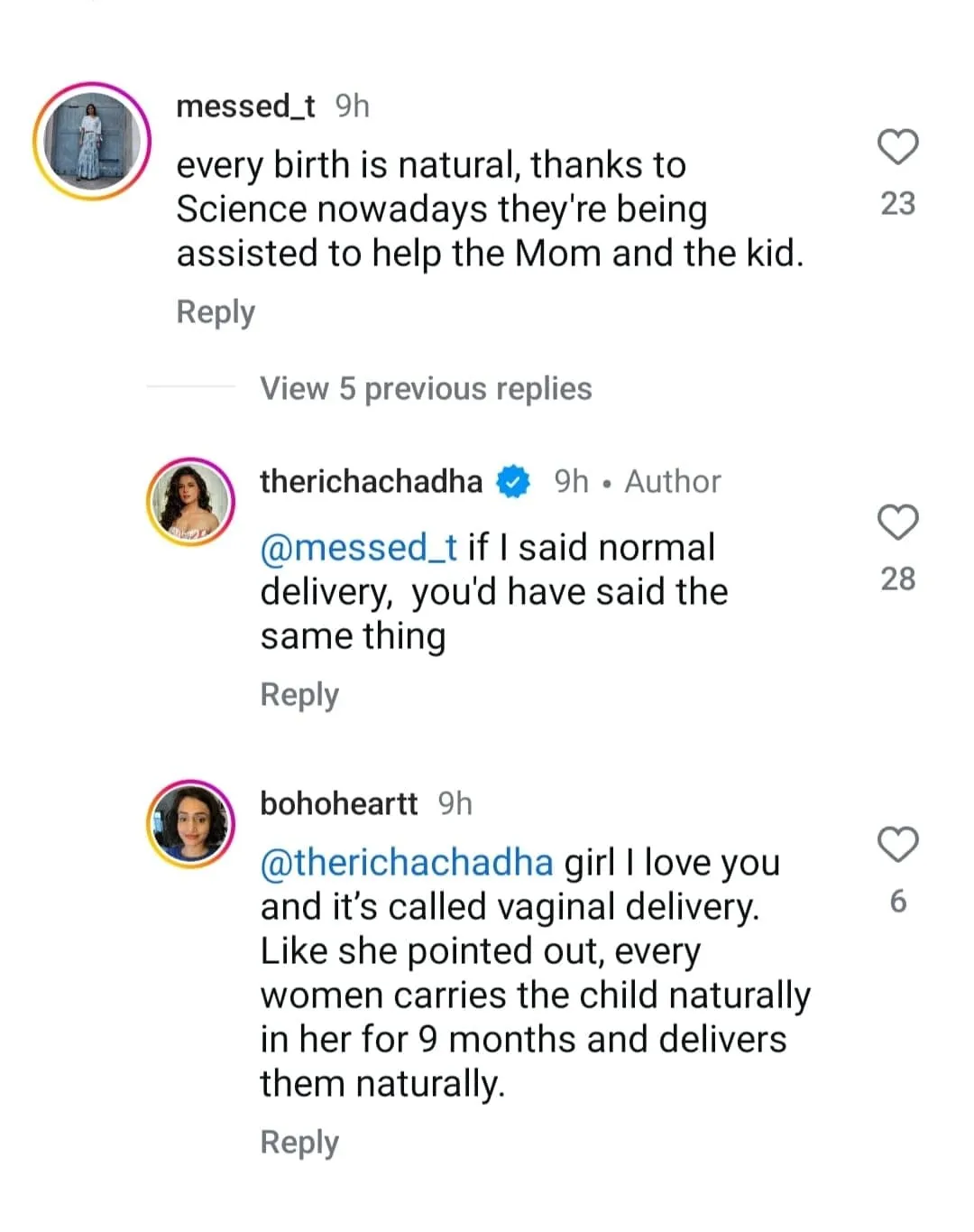 richa instagram post 2