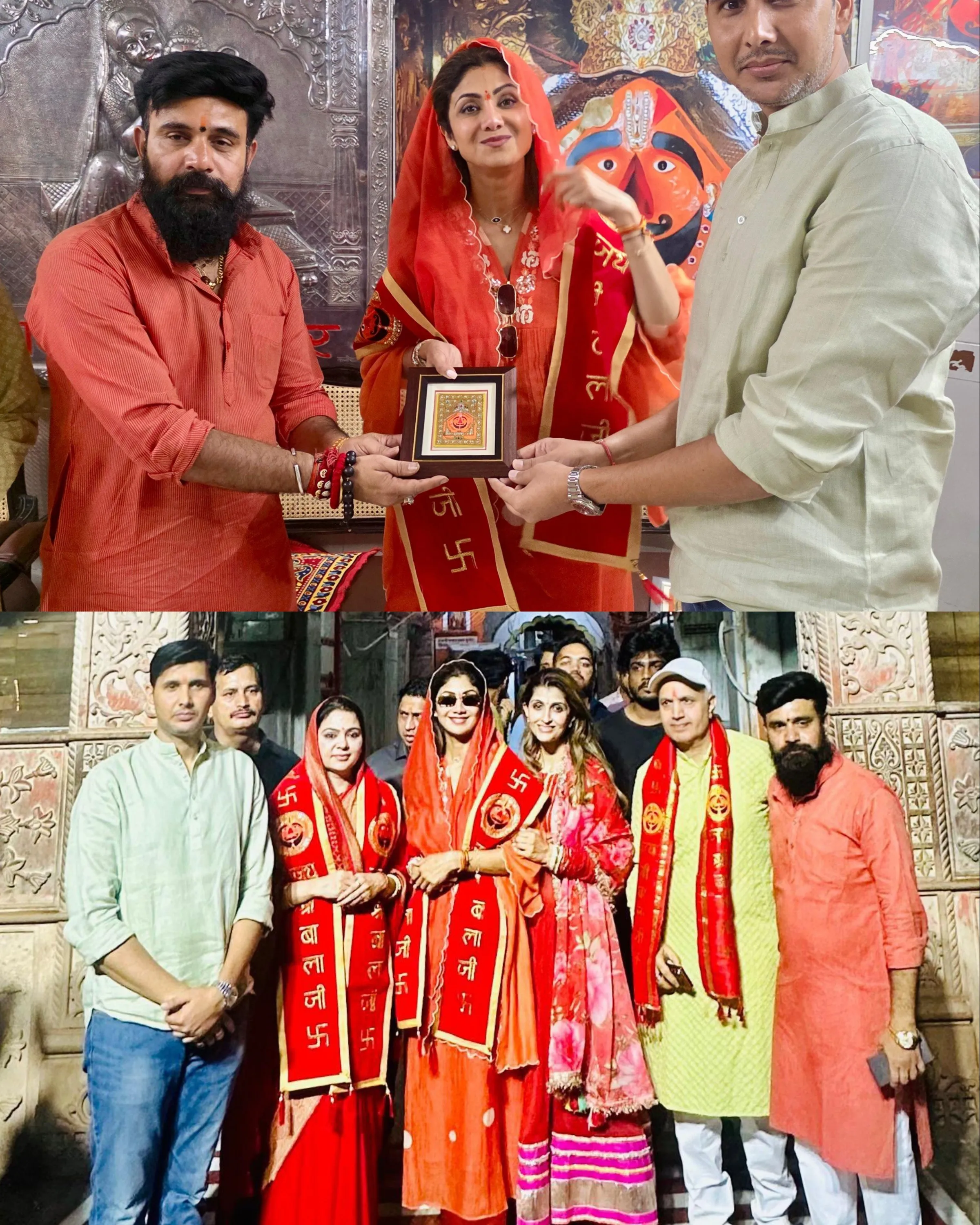 Shilpa Shetty at Balaji temple Rajasthan