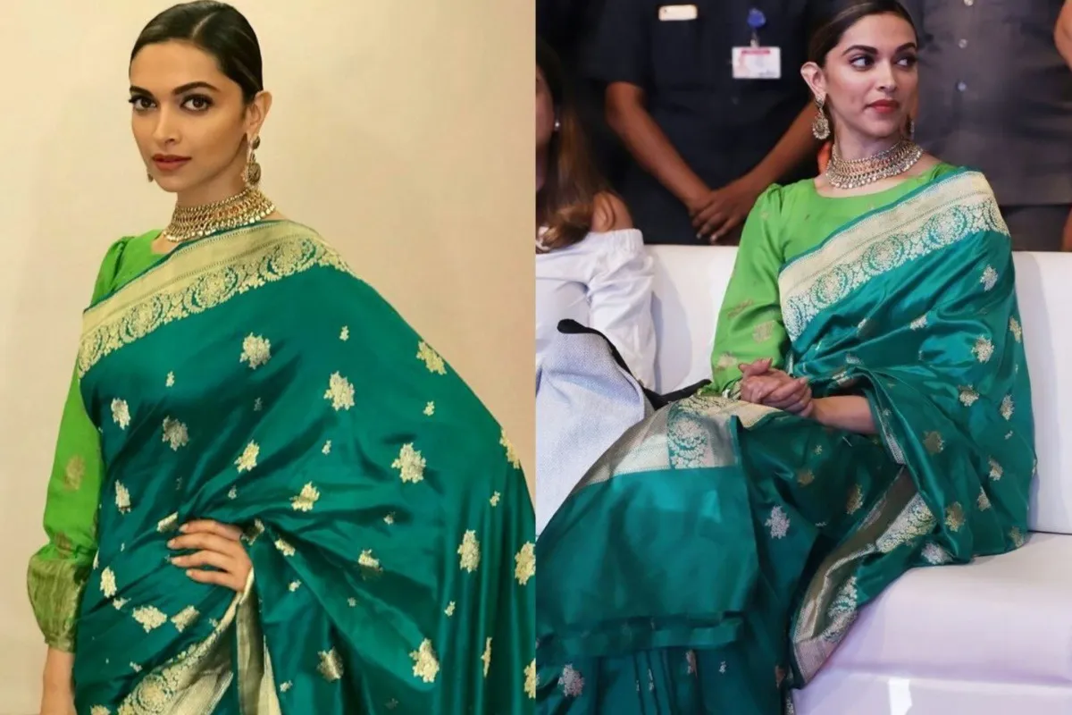 Deepika Padukone in Green Hariyali Teej 2025
