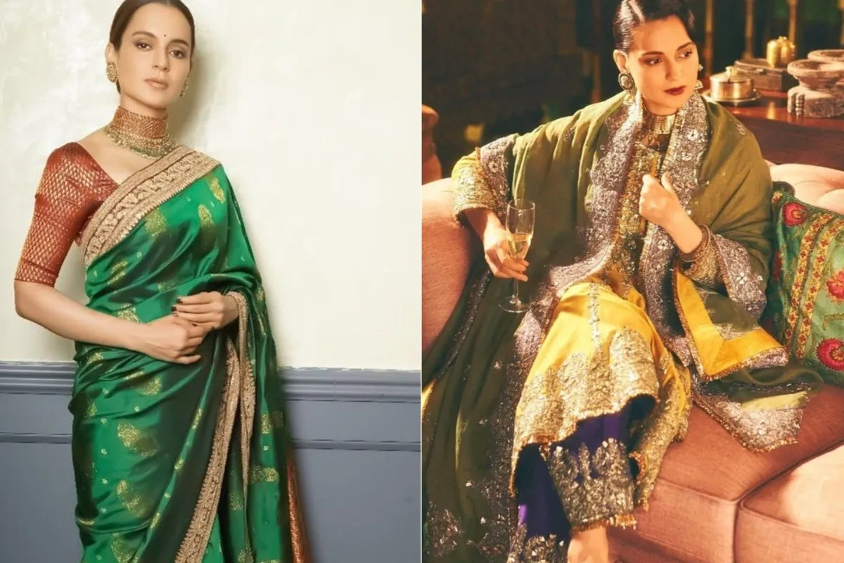 Kangana Ranaut in green Hariyali Teej 2025