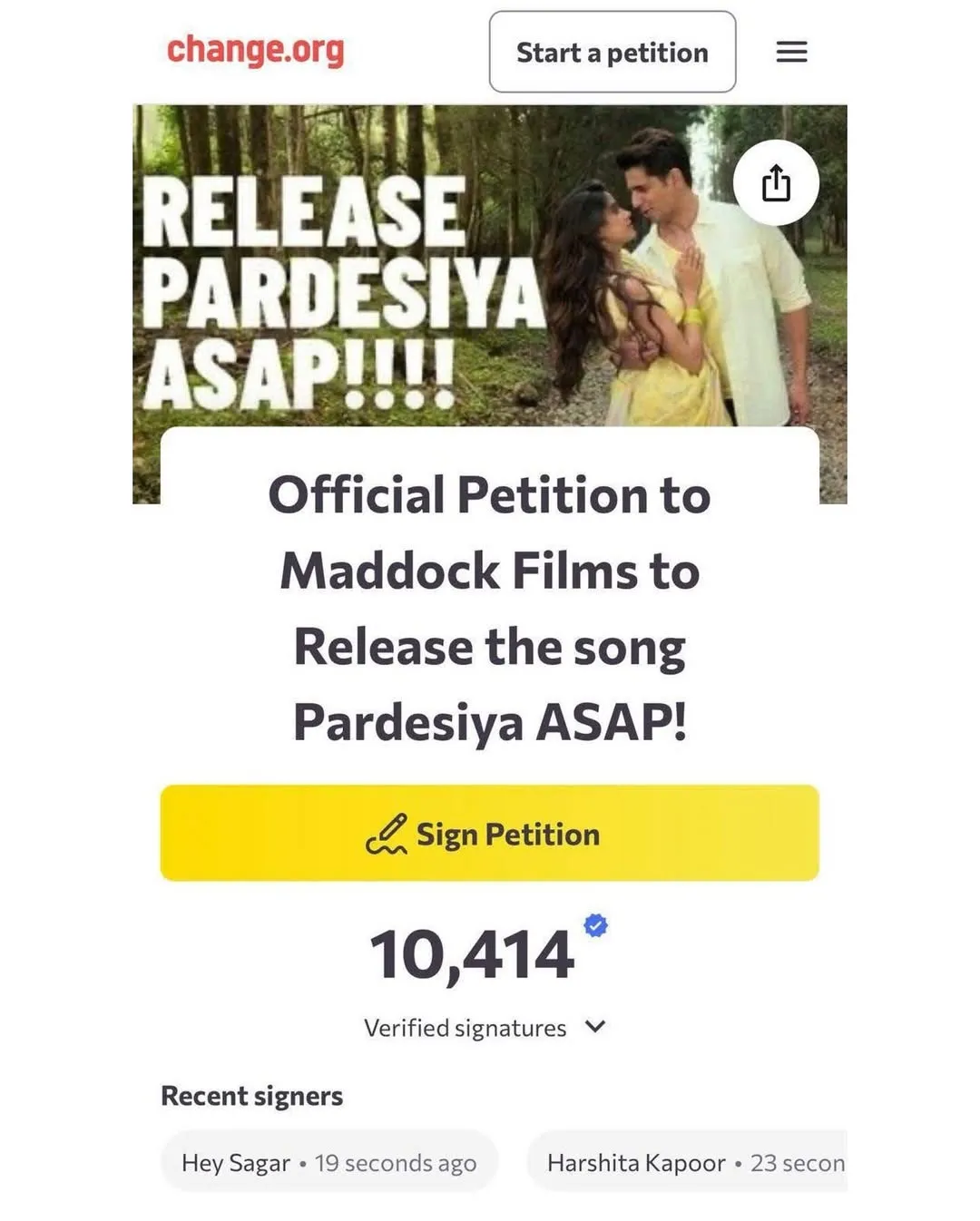 Param Sundari petition
