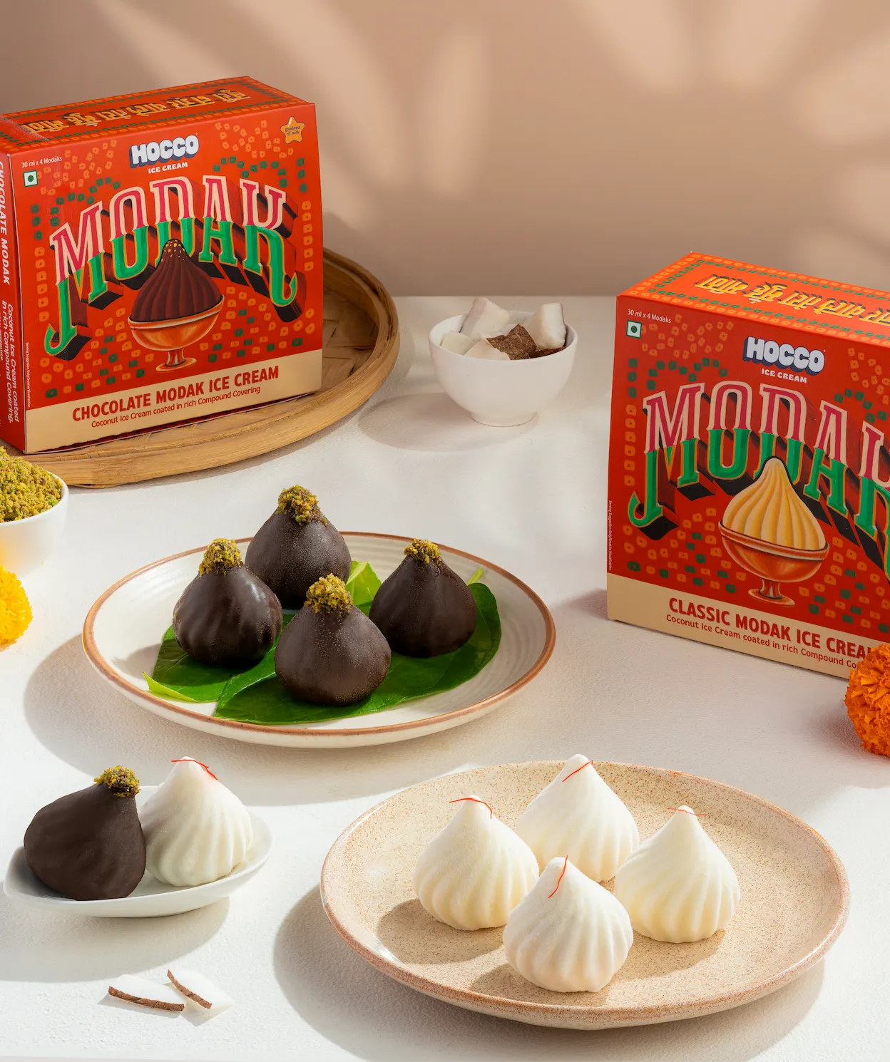 Hocco Modak Shaped Ice Cream