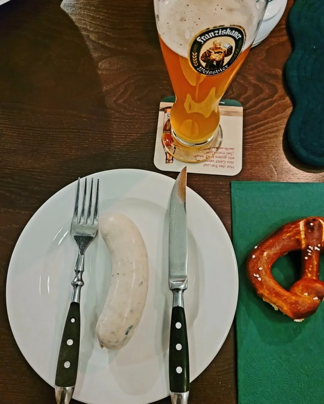 White sausage at Zum Dürnbräu