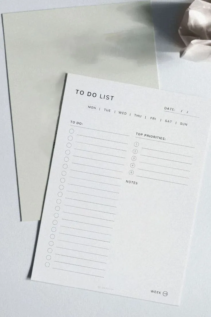 Minimal To Do List | Printable To do Lists | To Do Lists for Ipad
