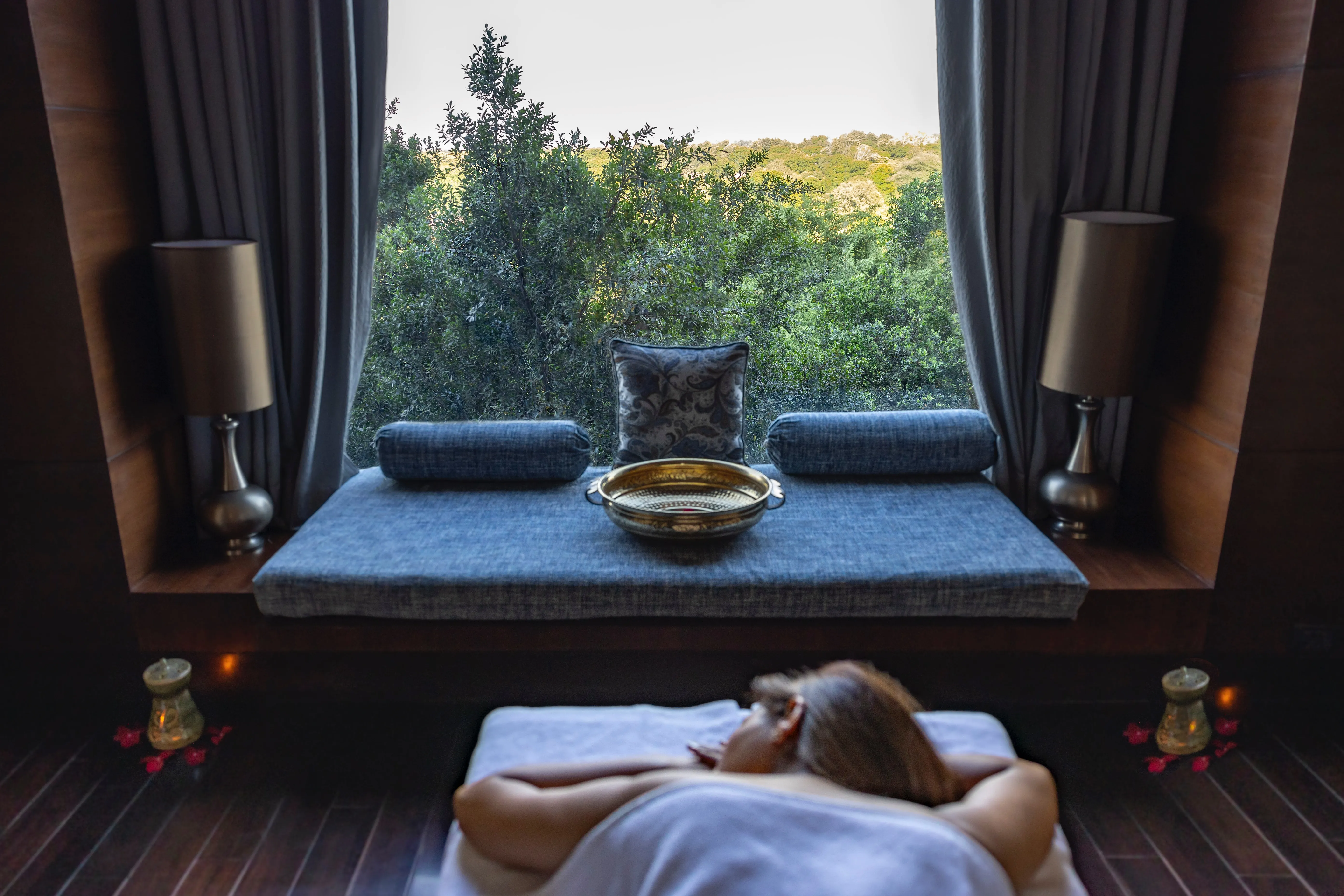 Spa Therapy Room with Forrest Views