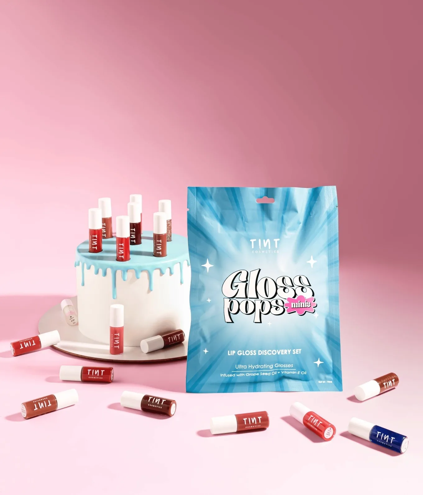 Tint Cosmetics Gloss Pops Minis - Sour Smack Blue