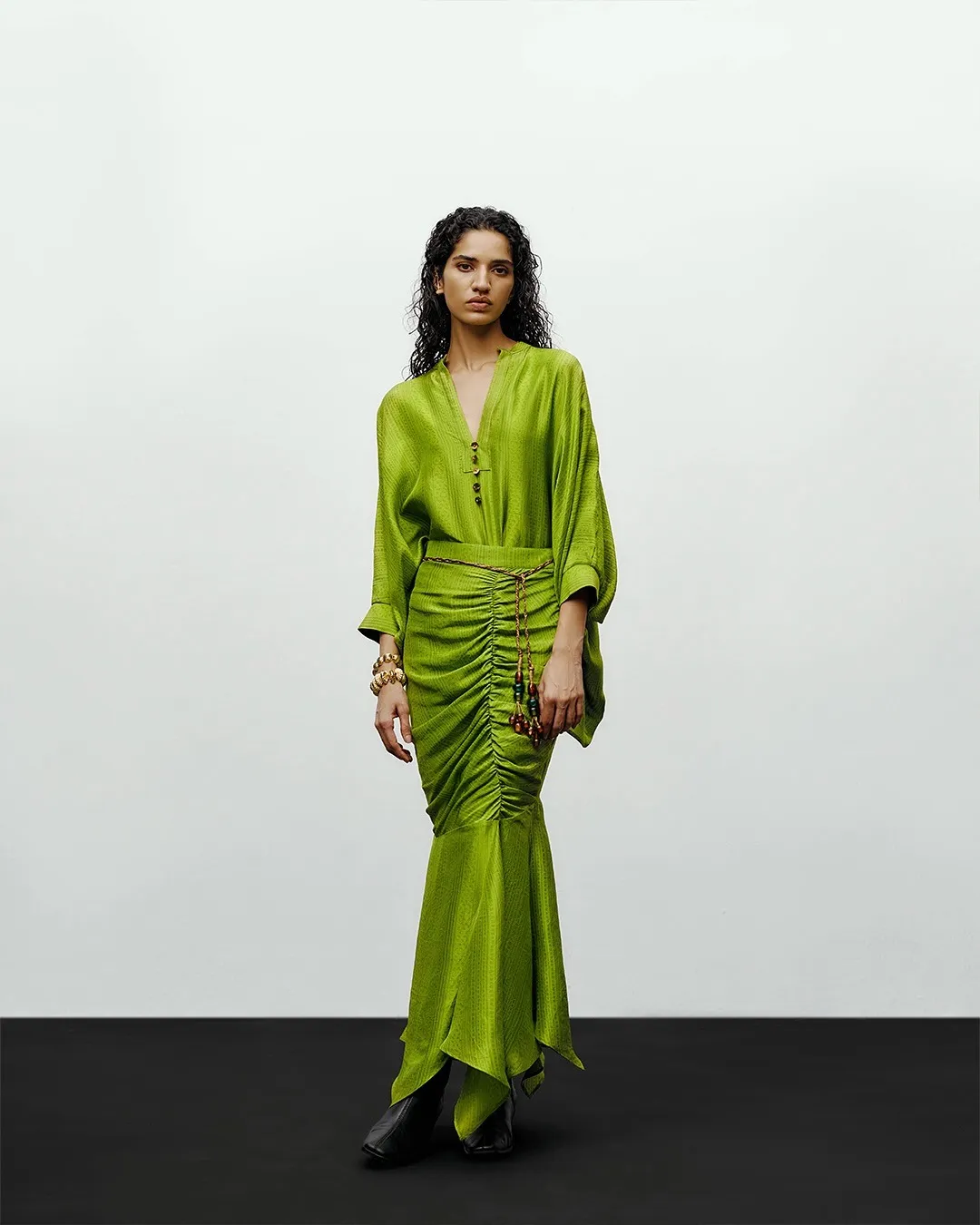 Move with precisionSeen here- The Zinn Shirt, Heather Skirt and the Bomber Jacket@AmamaJewels@Di