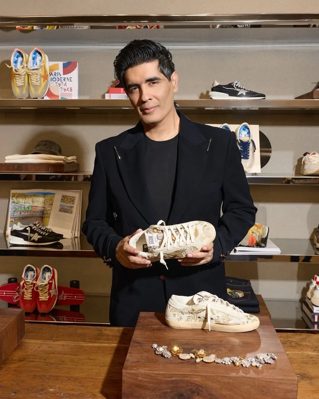Collaborating with @goldengoose on two co-designed sneakers, unveiled with Silvio Campara at the