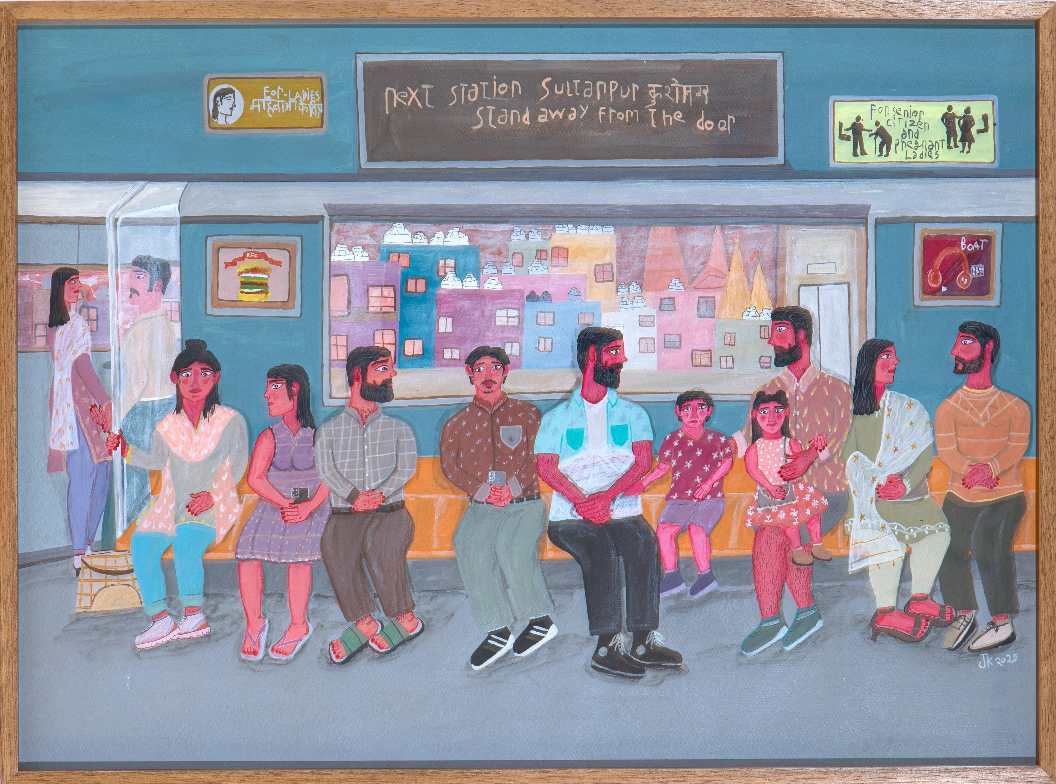 JK-Next-station-Sultanpur-2025-Acrylic-on-Fabriano-paper-22-x-30-in-55.9-x-76.2-cm.-Image-Courtesy-Blueprint12