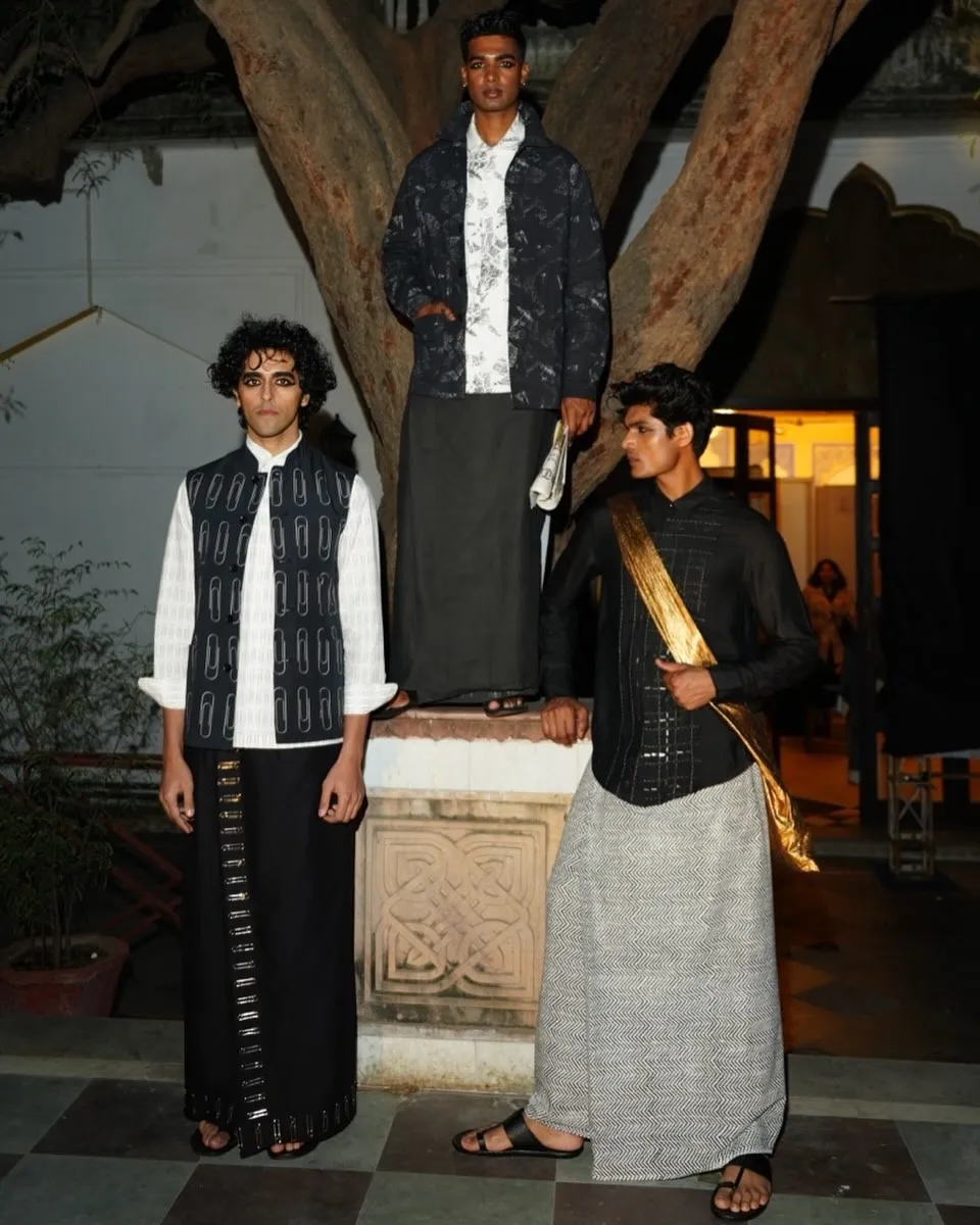 The calm. The rush. The craft.Backstage with &lsquo;Sartorial Sarongs&rsquo; where graphic lines, Jaipur ins