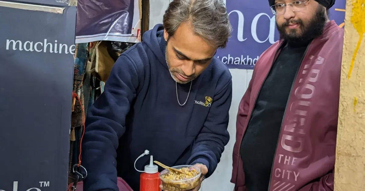 Sagar spent countless hours on research and reading to build the perfect chhole kulche vending machine