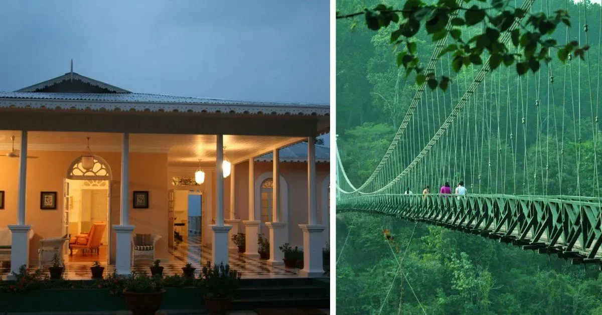The Glenburn Tea Estate rests against the backdrop of the Kanchenjunga mountains.