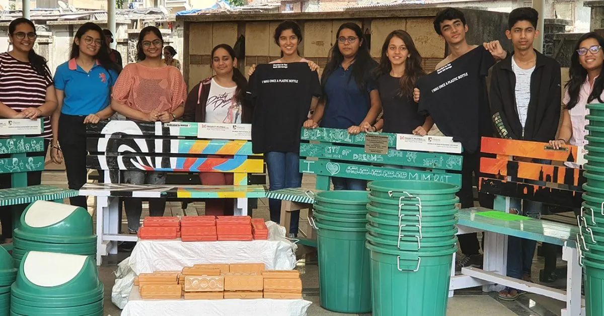 Through L&T’s association with Project Mumbai, over 500 tonnes of plastic waste have been recycled into benches, school desks, and public amenities