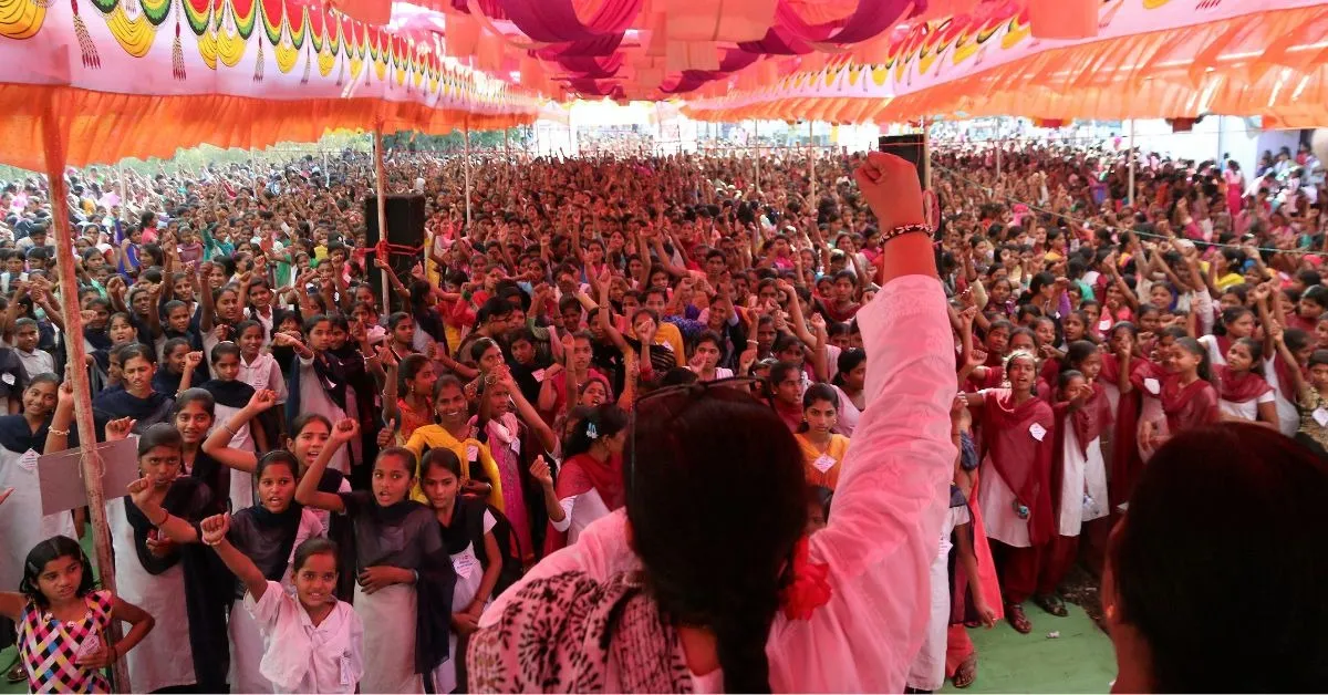 Varsha Deshpande encourages youth to stand up against dowry, child marriage, sex selection, and violence against women
