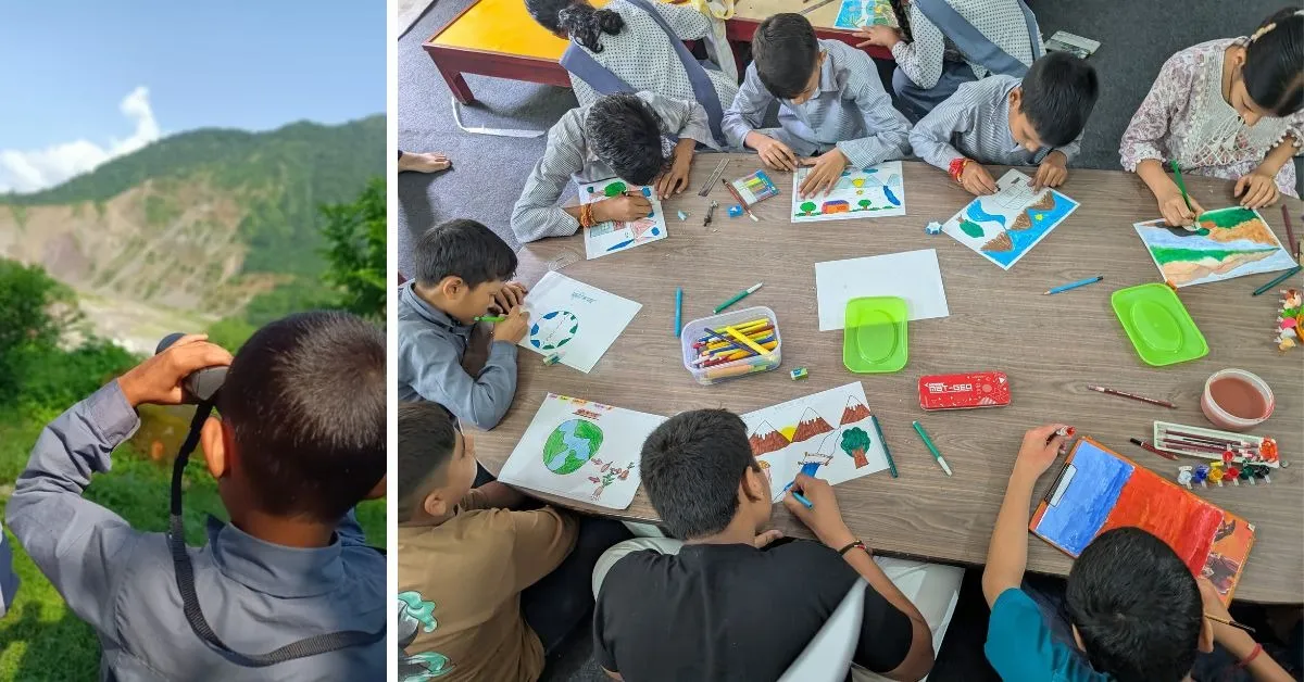 At the school, poems are learnt by exploring the forests of Uttarakhand, walking through their village, and paying visits to the local tea stalls