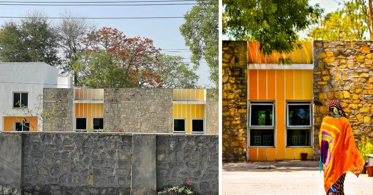 The Lala Kamalapat Singhania Public School (LKSPS) in Nimbahera, Rajasthan, explores the balance between preservation and transformation