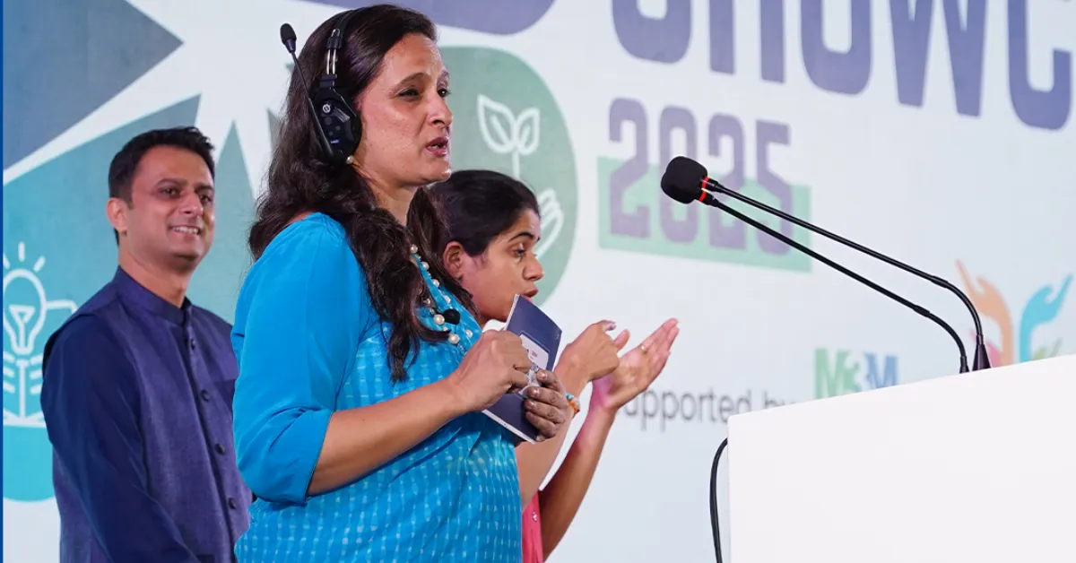 Sonali Chander anchored The Better India Showcase, weaving stories of courage and compassion through the night.