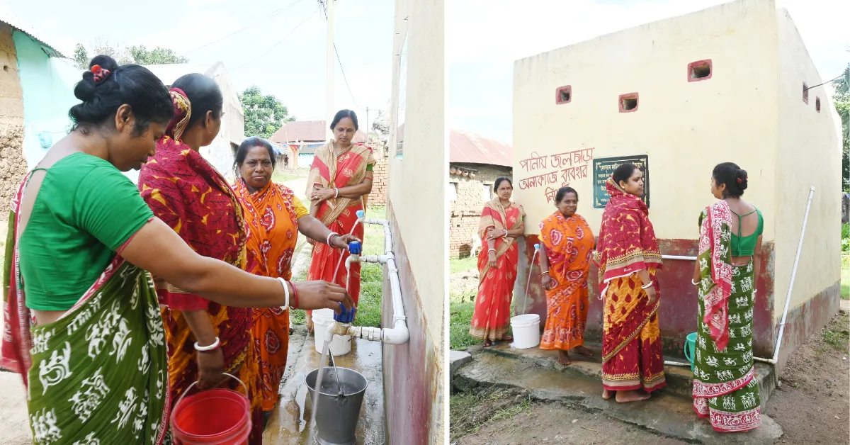 Women from Raspur manage the ultrafiltration unit, ensuring every family has access to safe drinking water.