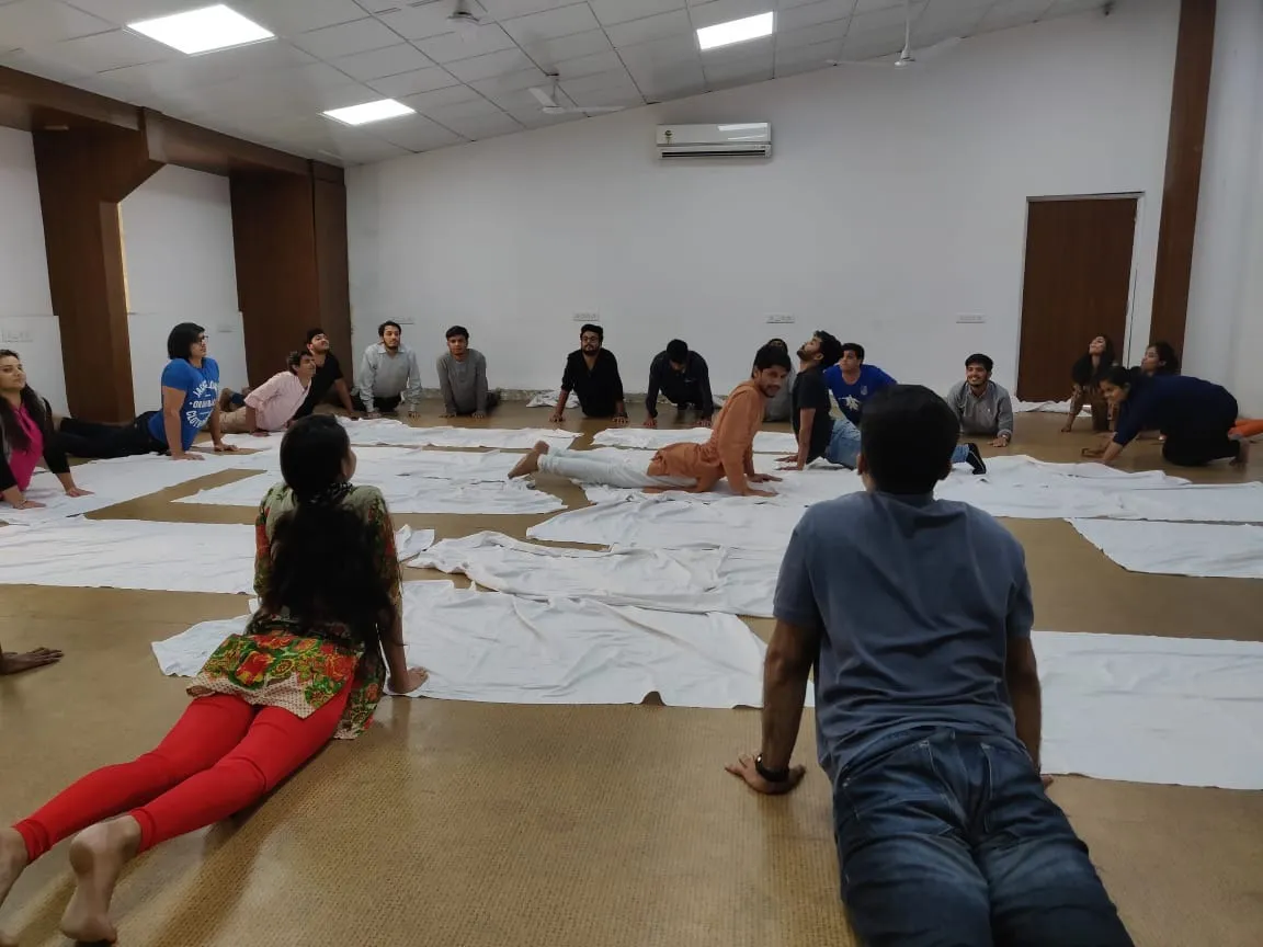 Saurabh teaching Yoga
