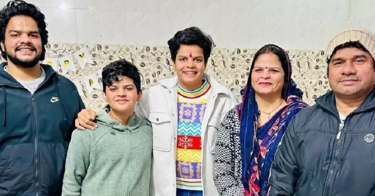 Shafali Verma with family