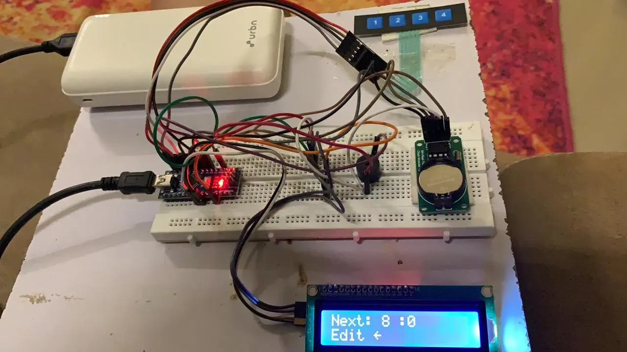 The first Meditel model that Nikhil built when he was in Class 7, Picture source: Nikhil