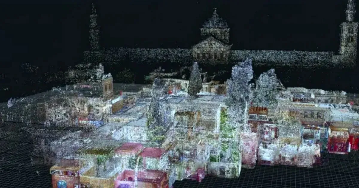 Drones and LIDAR scans create high-precision models of heritage sites for future restoration. Photograph: (Survey2plan)