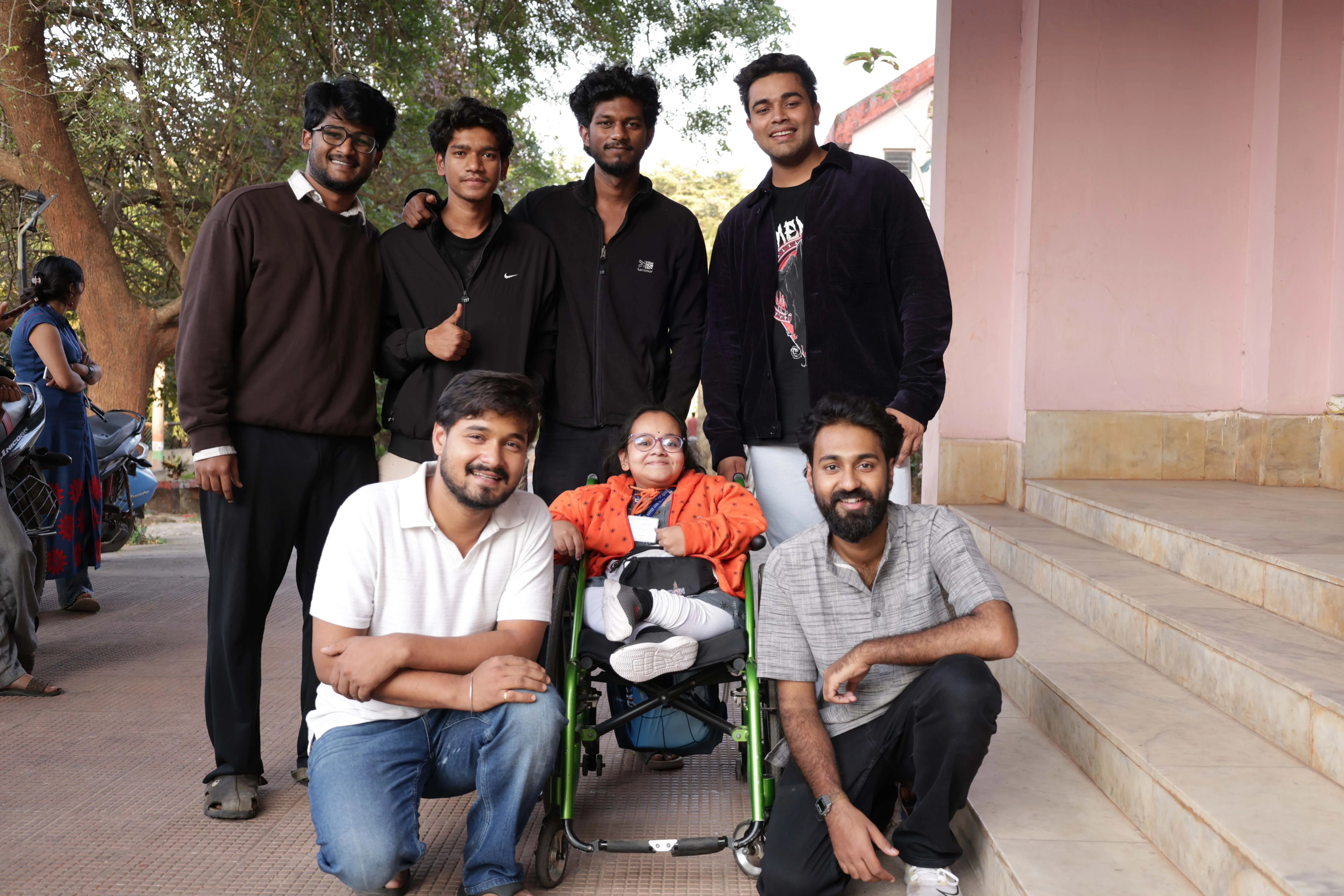 Ruchita with some of her classmates