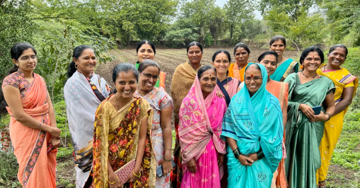 Women farmers play a major role, forming collectives that cut input costs and strengthen village economies.
