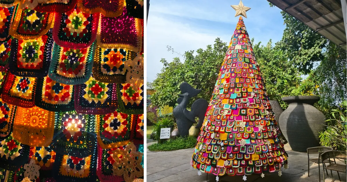 Twenty five women from across Goa crocheted every part of the Christmas tree.
